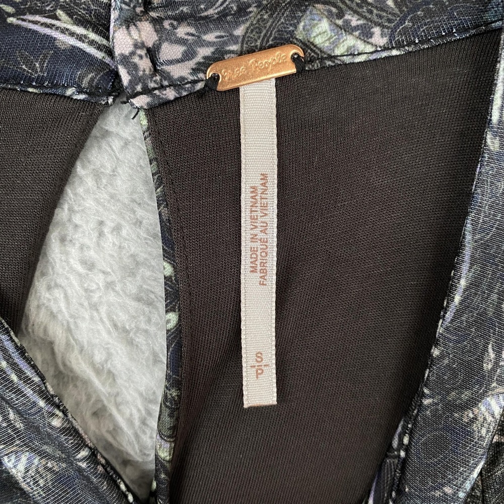 Free People Maxi Dress Womens Small Black Metallic Paisley‎ Cabaret Boho Keyhole - Picture 6 of 11